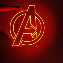 Neon Logo Avengers