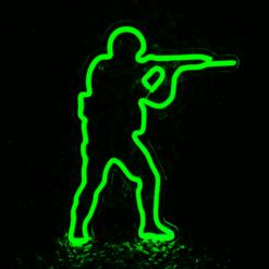 Neon Logo Counter Strike