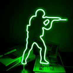 Neon Logo Counter Strike