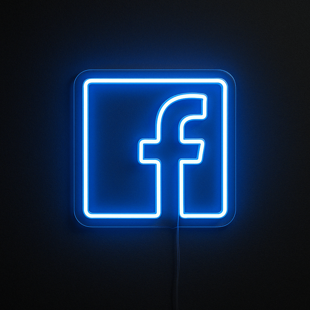 Neon Logo Facebook