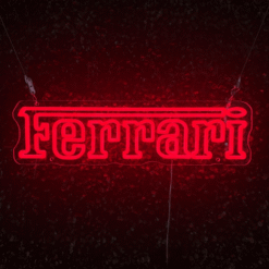Neon Logo Ferrari