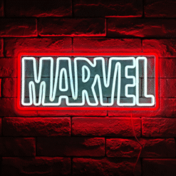 Neon Logo Marvel