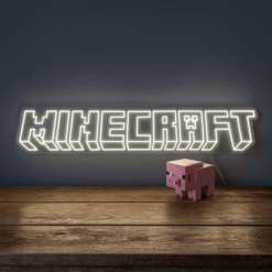 Neon Logo Minecraft