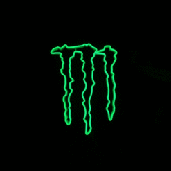 Neon Logo Monster