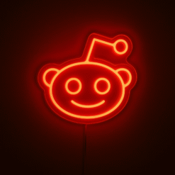 Neon Logo Reddit