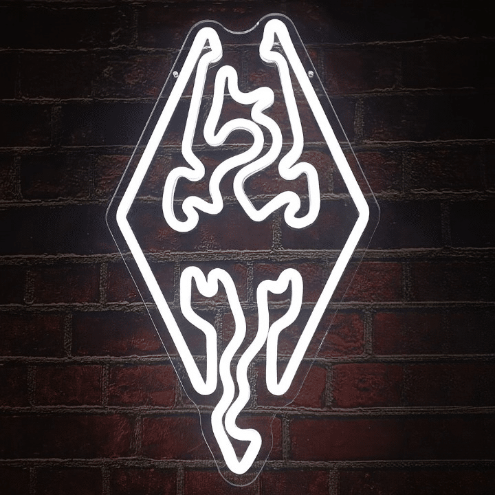 Neon Logo Skyrim