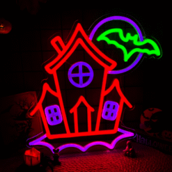 Neon Maison Hantée