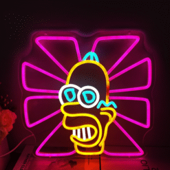 Neon Monsieur Scintillant Homer Simpson