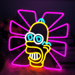 Neon Monsieur Scintillant Homer Simpson