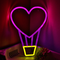 Neon Montgolfière Coeur