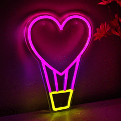 Neon Montgolfière Coeur