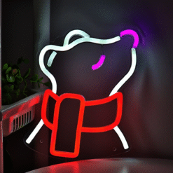 Neon Ours Blanc Écharpe