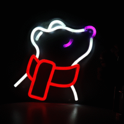 Neon Ours Blanc Écharpe