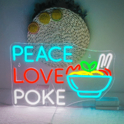 Neon Peace Love Poke