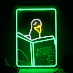 Neon Pigeon Pooping on People