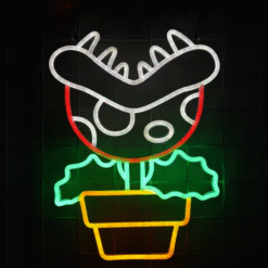 Neon Plante Piranha Mario