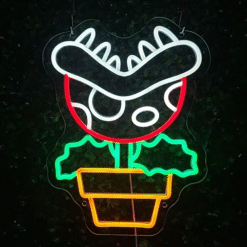 Neon Plante Piranha Mario