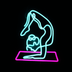 Neon Posture du scorpion (Vrischikasana)