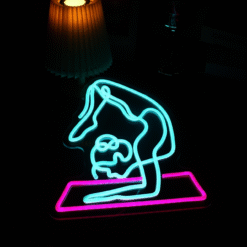 Neon Posture du scorpion (Vrischikasana)