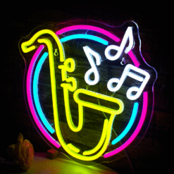 Neon Saxophone