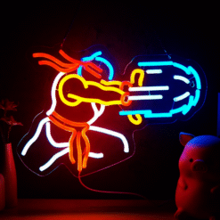 Neon Street Fighter Hadoken
