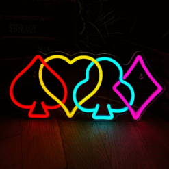 Neon Symboles Jeux de Cartes