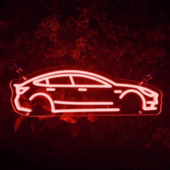 Neon Tesla Model 3