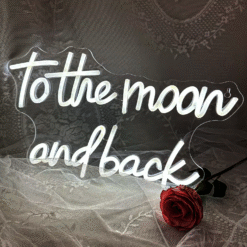 Neon To the moon and back