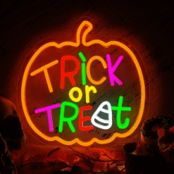 Neon Trick or Treat Citrouille