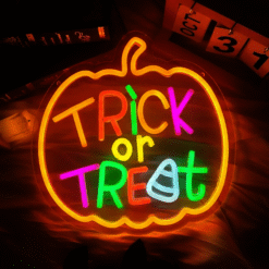 Neon Trick or Treat Citrouille
