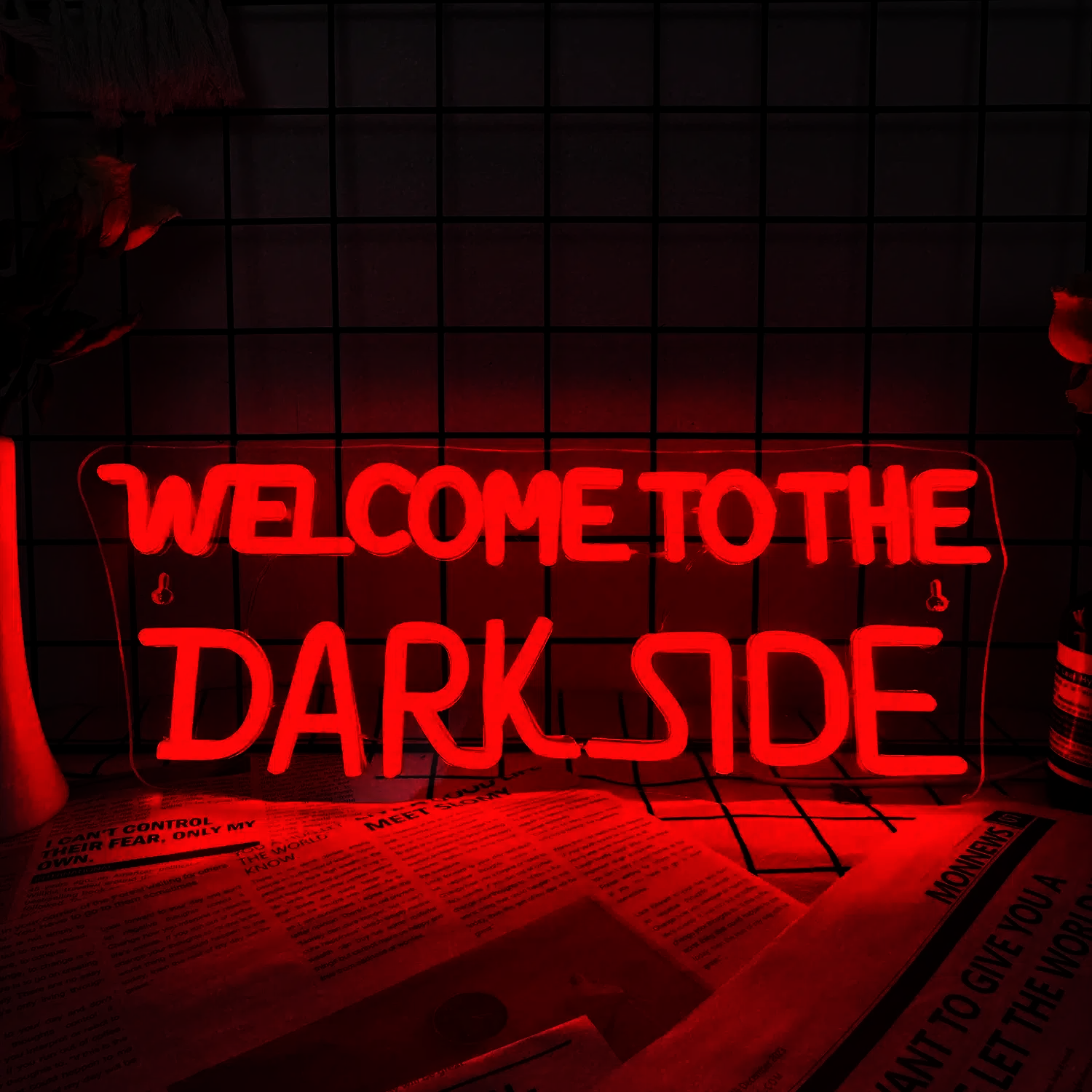 Neon Welcome to the Dark Side