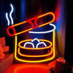 Neon Whisky Cigare