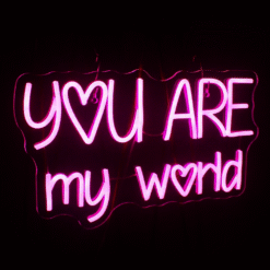 Neon You are my world